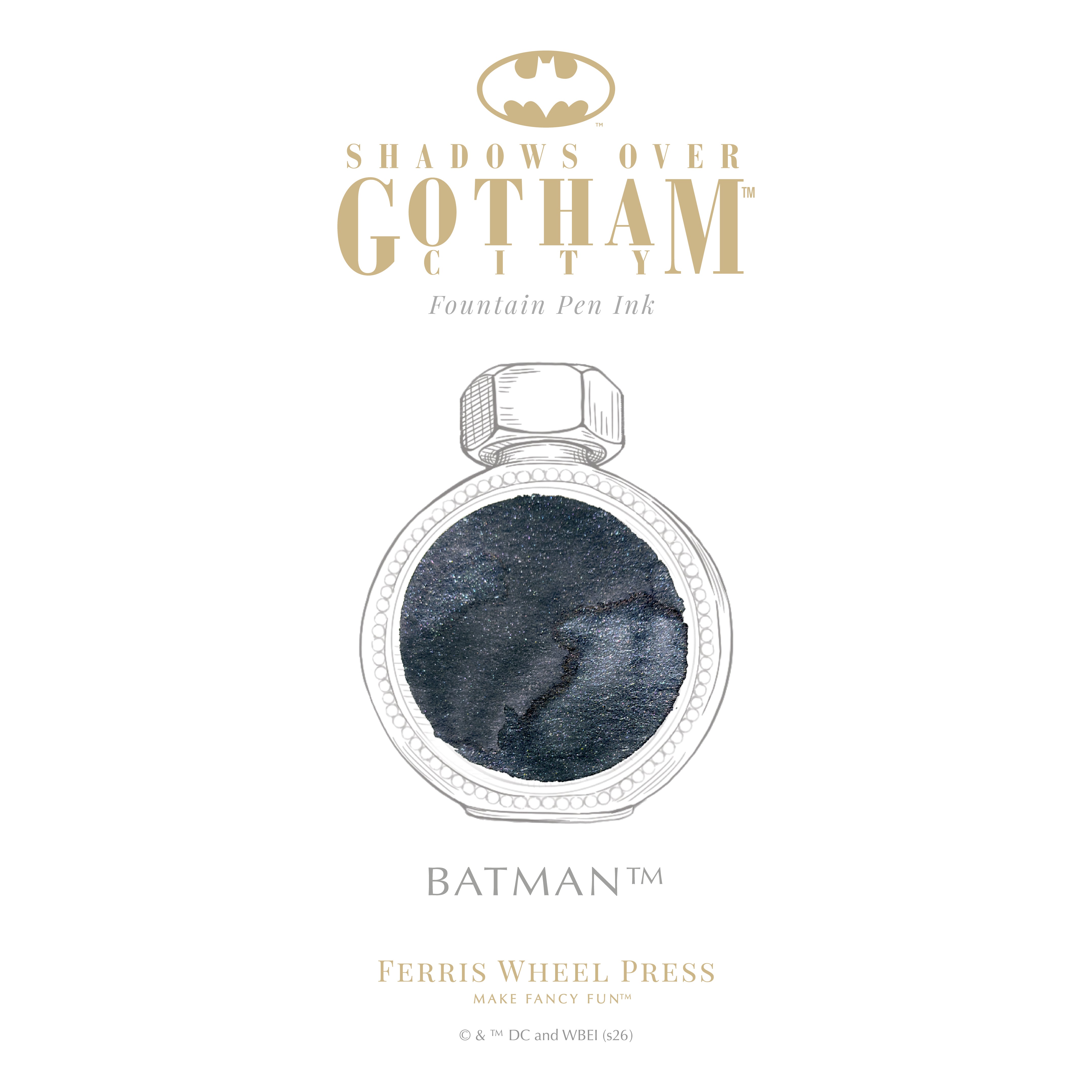 Warner Bros. | Shadows over Gotham City |  Limited Edition Pen and Ink Set | Batman