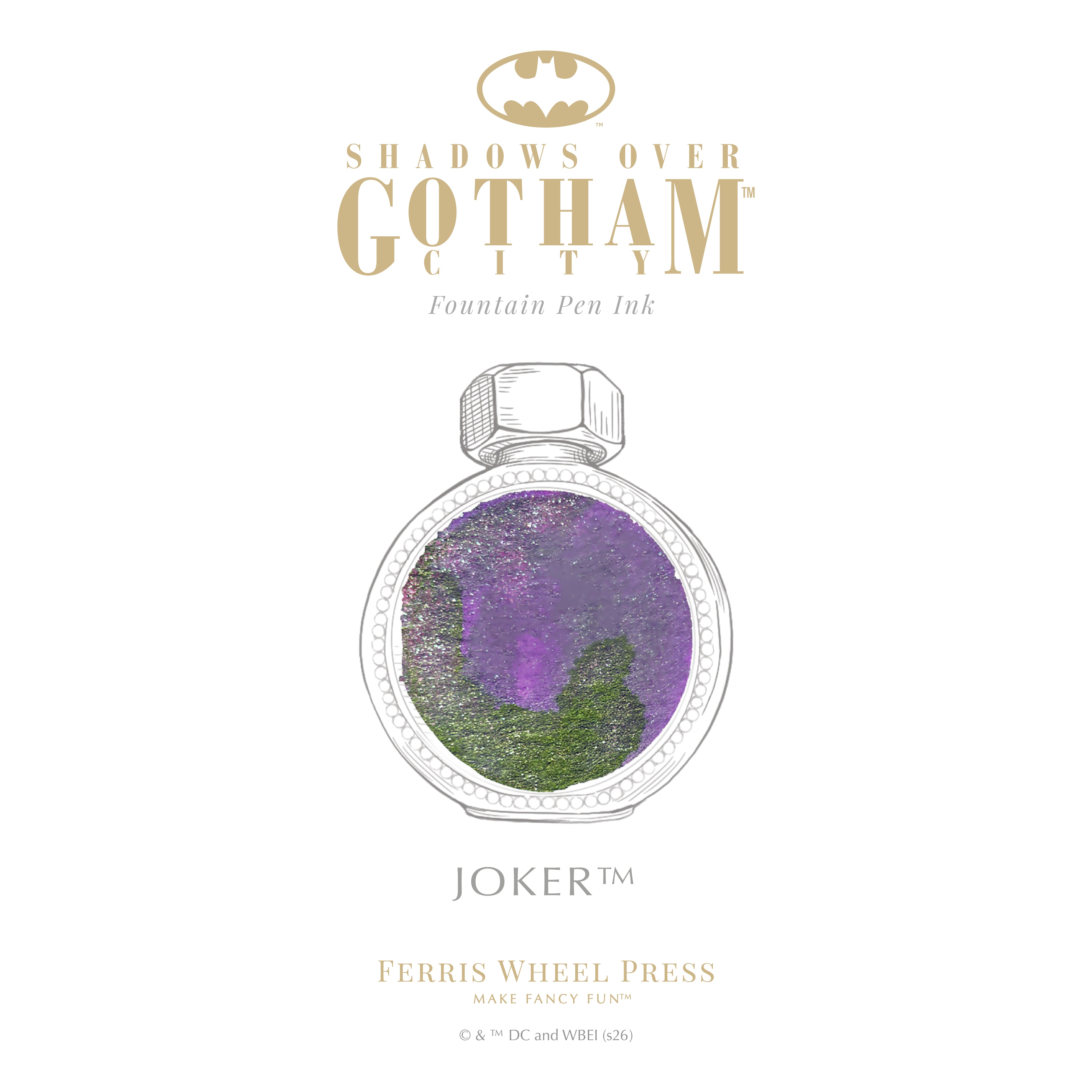 Warner Bros. | Shadows over Gotham City |  Limited Edition Pen and Ink Set | Joker