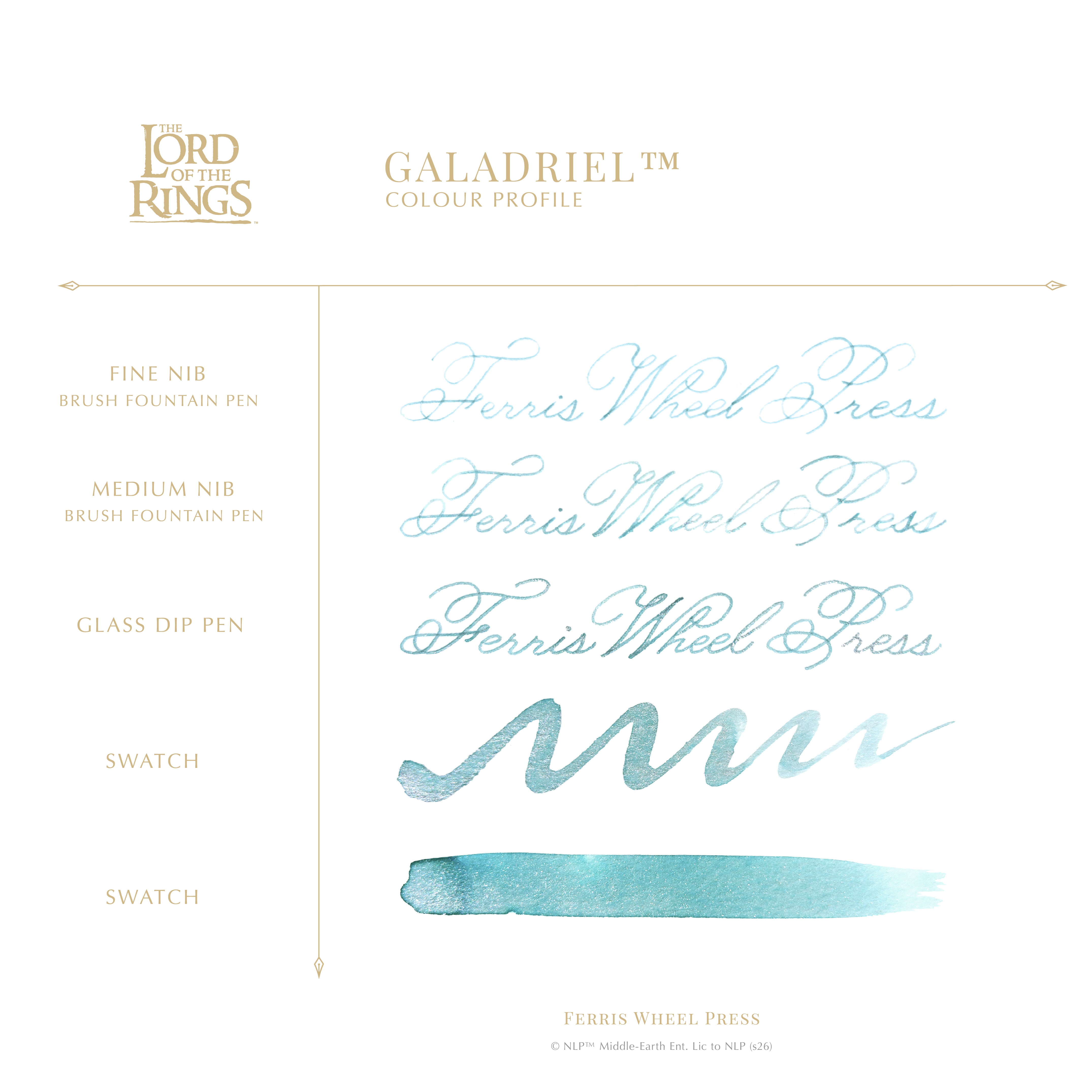 Warner Bros. | The Lord of the Rings |  25th Anniversary Edition Pen and Ink Set | Galadriel