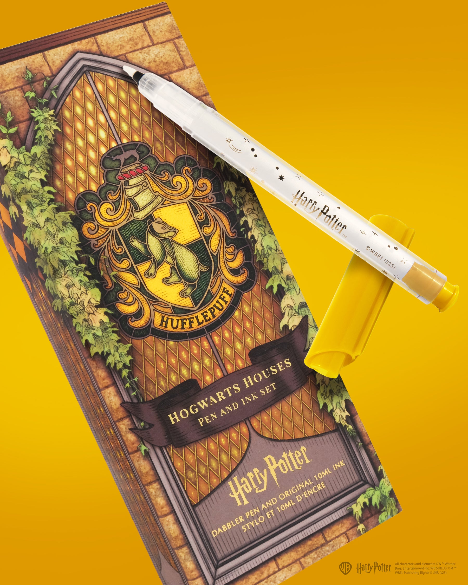 Warner Bros. | Harry Potter | Dabbler Pen and 10ml Ink Set | Hufflepuff