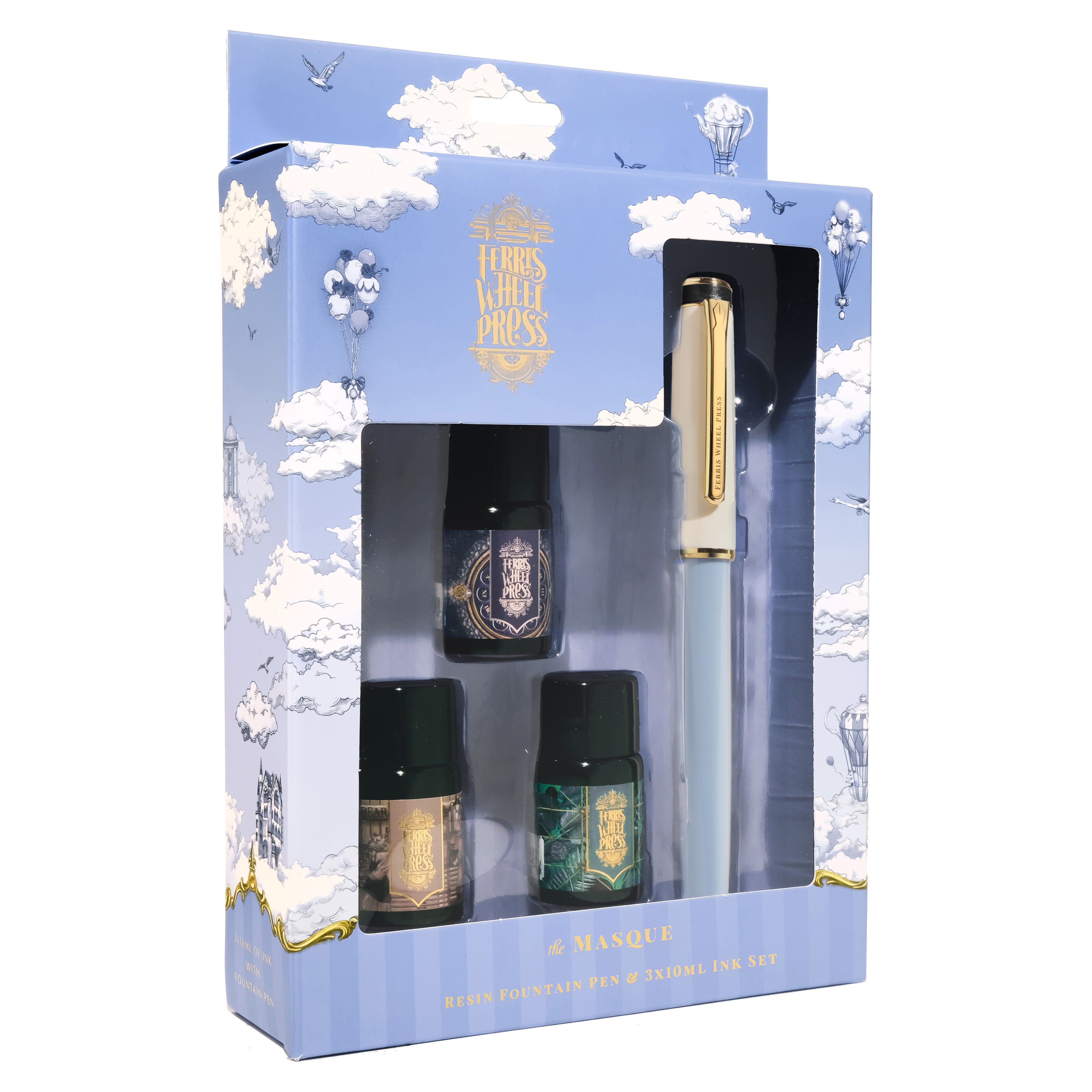 The Masque Resin Pen & Ink Set | Blue