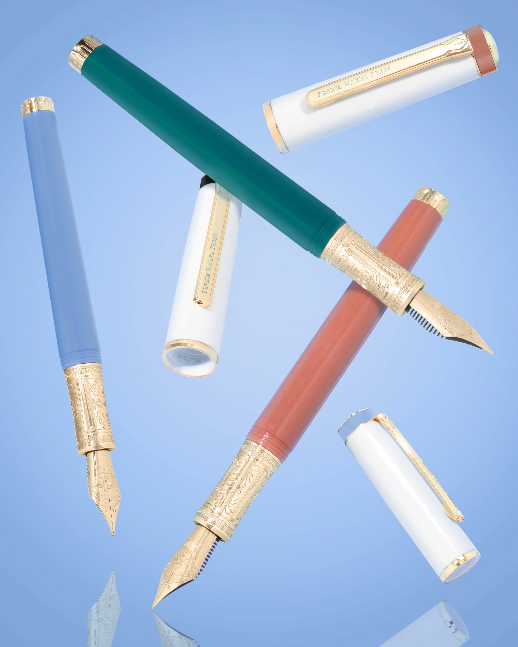 The Masque Pen & Ink Set | Blue